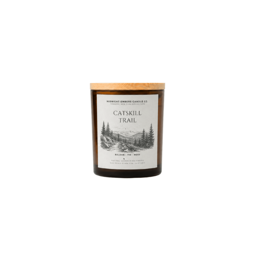 Catskill Trail | Balsam + Fir + Moss Coconut Soy Wax Candle - Saltbox Sash