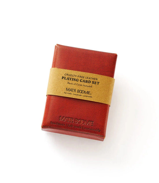 Embossed Leather Playing Cards Set - Saltbox Sash