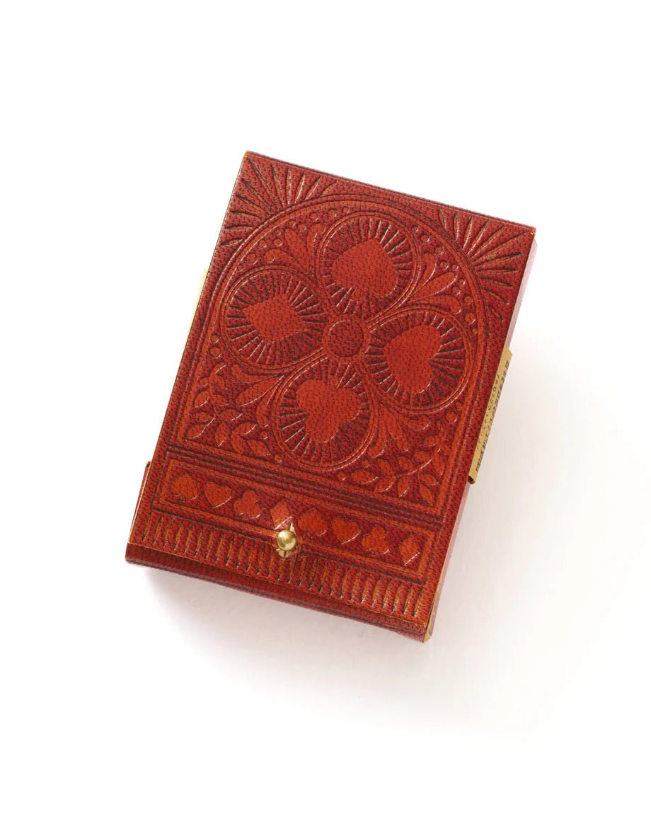 Embossed Leather Playing Cards Set - Saltbox Sash