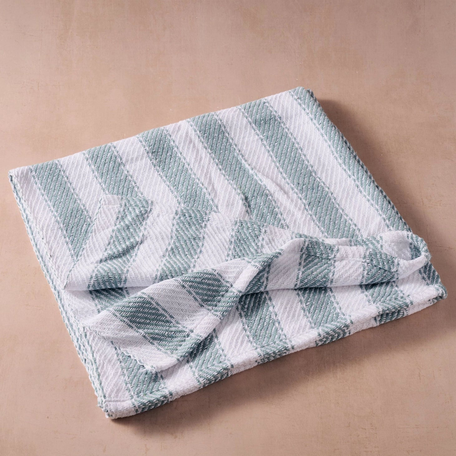 Garmee Upcycled Cotton Beach Blanket - Blue - Saltbox Sash