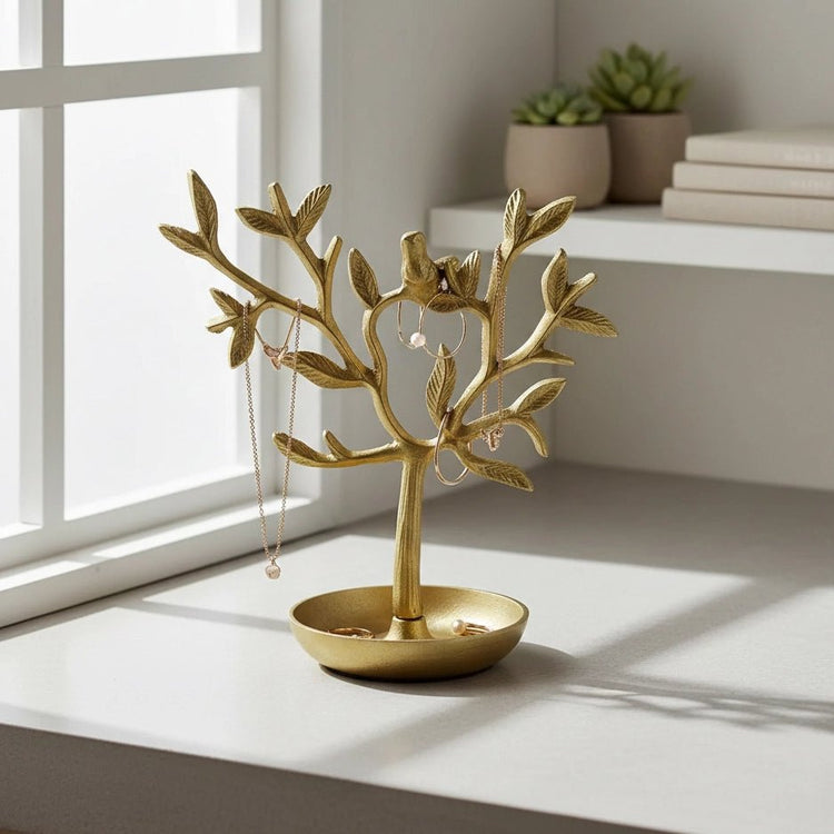 Golden Tree Jewelry Stand - Saltbox Sash