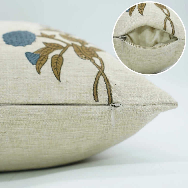 Gulab Heritage Block Print Pillow - Saltbox Sash