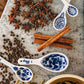 Hand - Painted Floral Measuring Spoon Set - Saltbox Sash