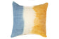 Handwoven 16" Indigo & Turmeric Dyed Silk Pillow Cover