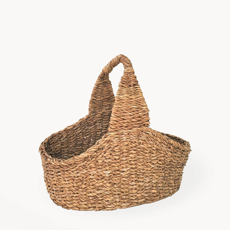 Handwoven Seagrass Basket - Saltbox Sash