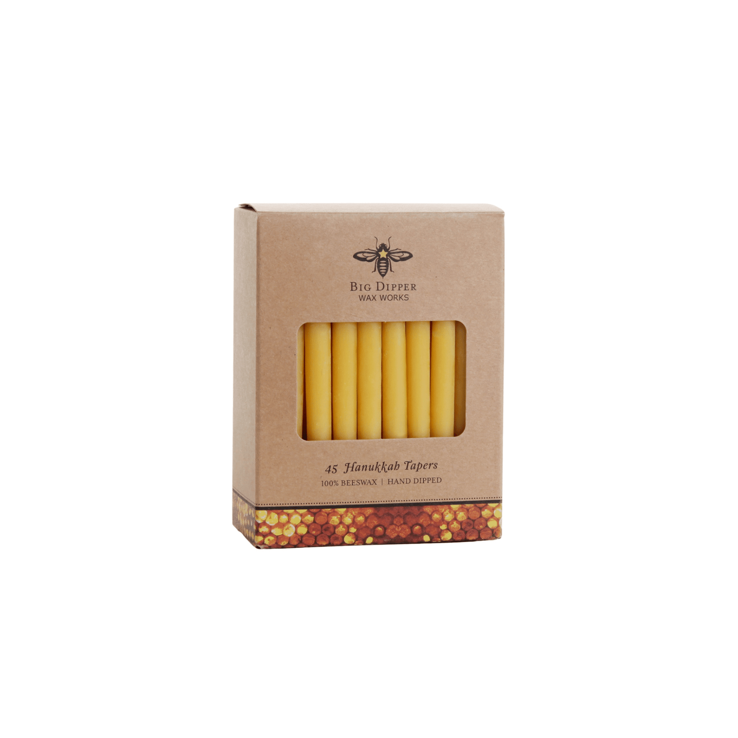 Hanukkah Beeswax Taper Candle Set - Saltbox Sash