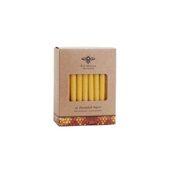 Hanukkah Beeswax Taper Candle Set - Saltbox Sash