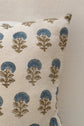 Indigo Buta Blockprint Pillow - Saltbox Sash