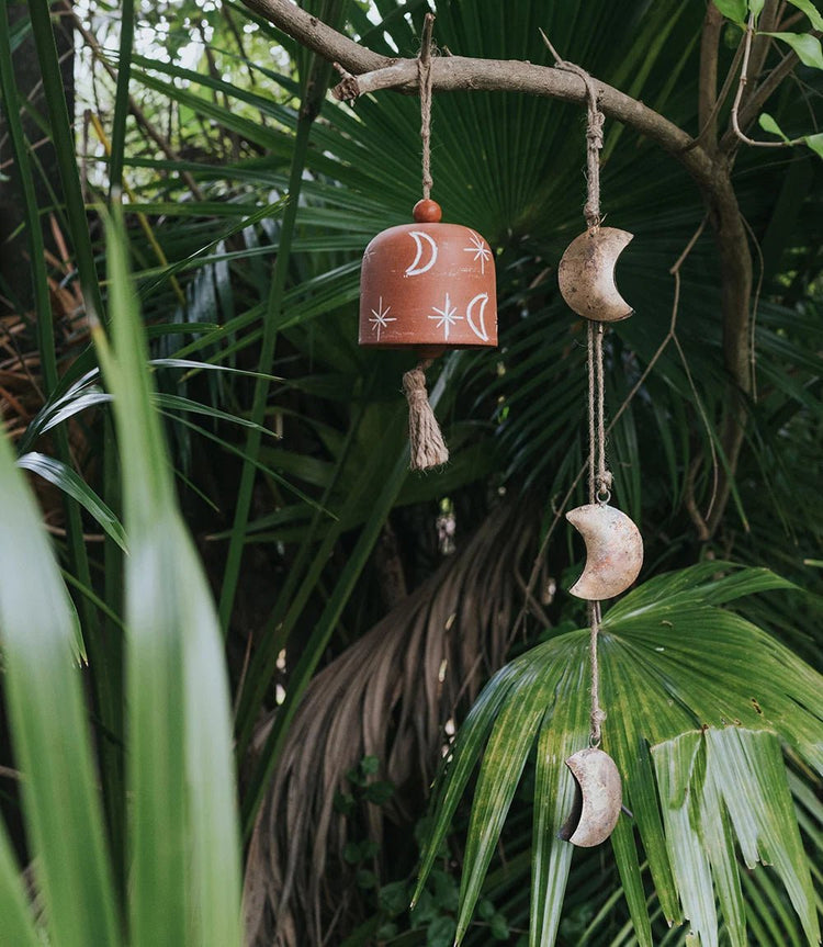 Indukala Moon Trio Wind Chime - Saltbox Sash