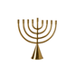 Jyoti Brass Horn Menorah - Saltbox Sash
