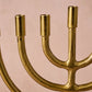 Jyoti Brass Horn Menorah - Saltbox Sash