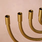 Jyoti Brass Horn Menorah - Saltbox Sash
