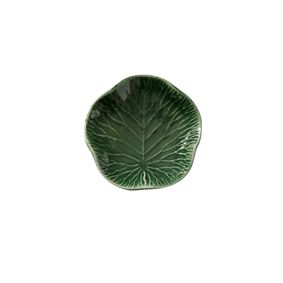 Lotus Leaf Ceramic Appetizer Plate - Saltbox Sash