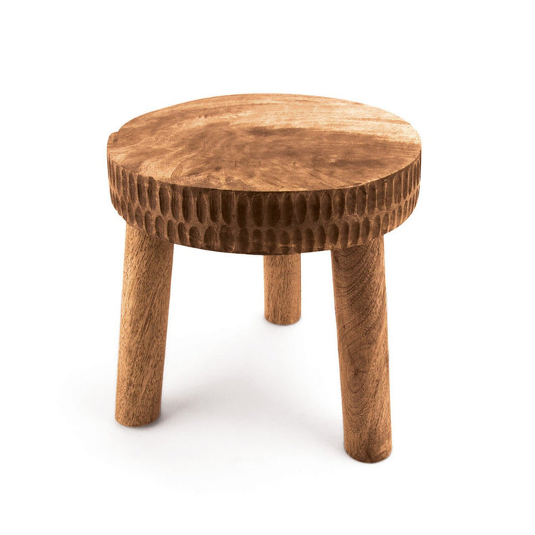 Natural Hand - Carved Plant Stand/Stool - Saltbox Sash
