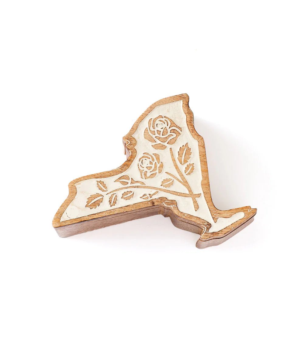 New York Rose Keepsake Box - Saltbox Sash