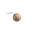 Painted Gold Florals Paper Mache Ball Ornament - Saltbox Sash