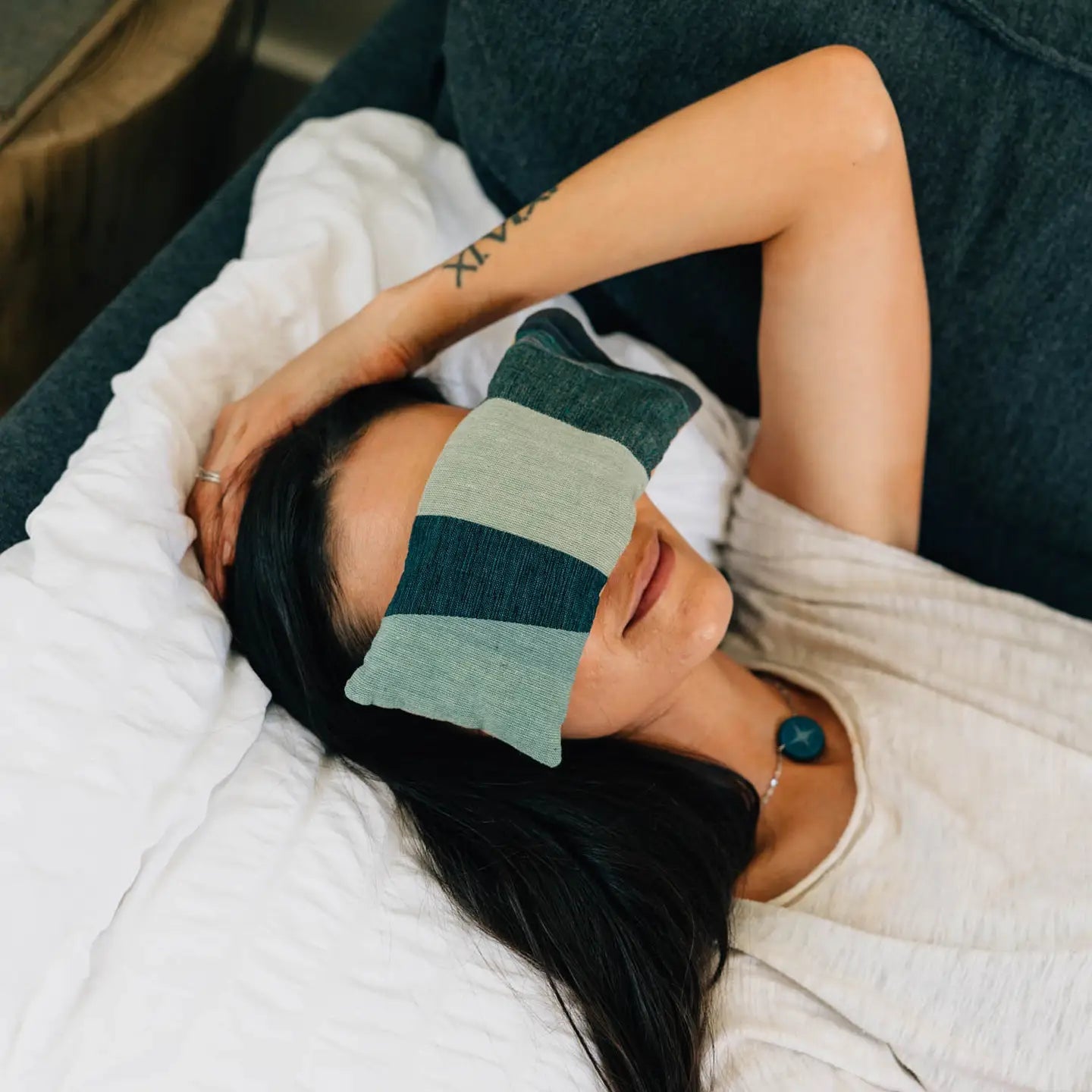 Patchwork Cotton Eye Pillow - Saltbox Sash