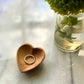 Petite Olive Wood Heart Trinket Bowls - Saltbox Sash