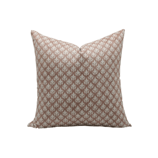 Rajputana Jaal Block Print Pillow - 16 x 16 - Saltbox Sash