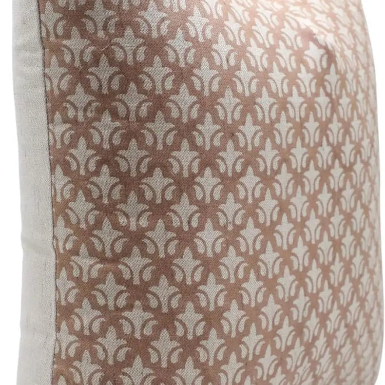 Rajputana Jaal Block Print Pillow - 16 x 16 - Saltbox Sash