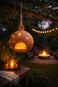 Round Ceramic Lantern - Saltbox Sash