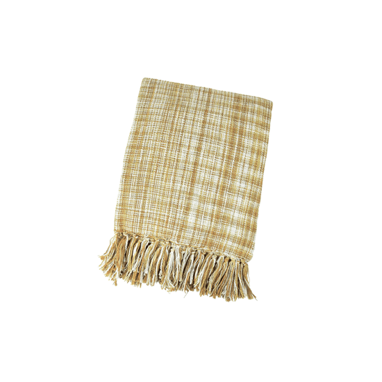 Saffron Yarn - Dyed Throw - Saltbox Sash