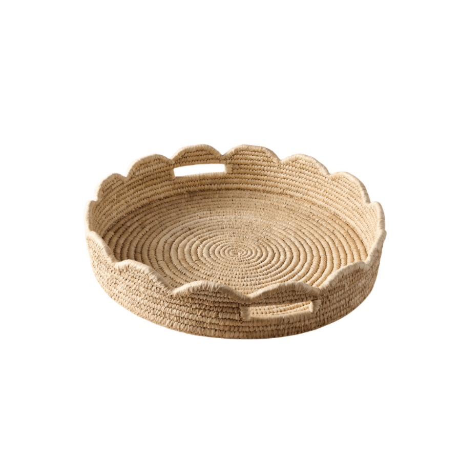 Seba Scalloped Palm Leaf Tray - Saltbox Sash