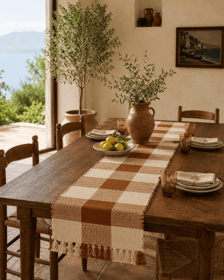 Sedona Gingham Table Runner - Saltbox Sash
