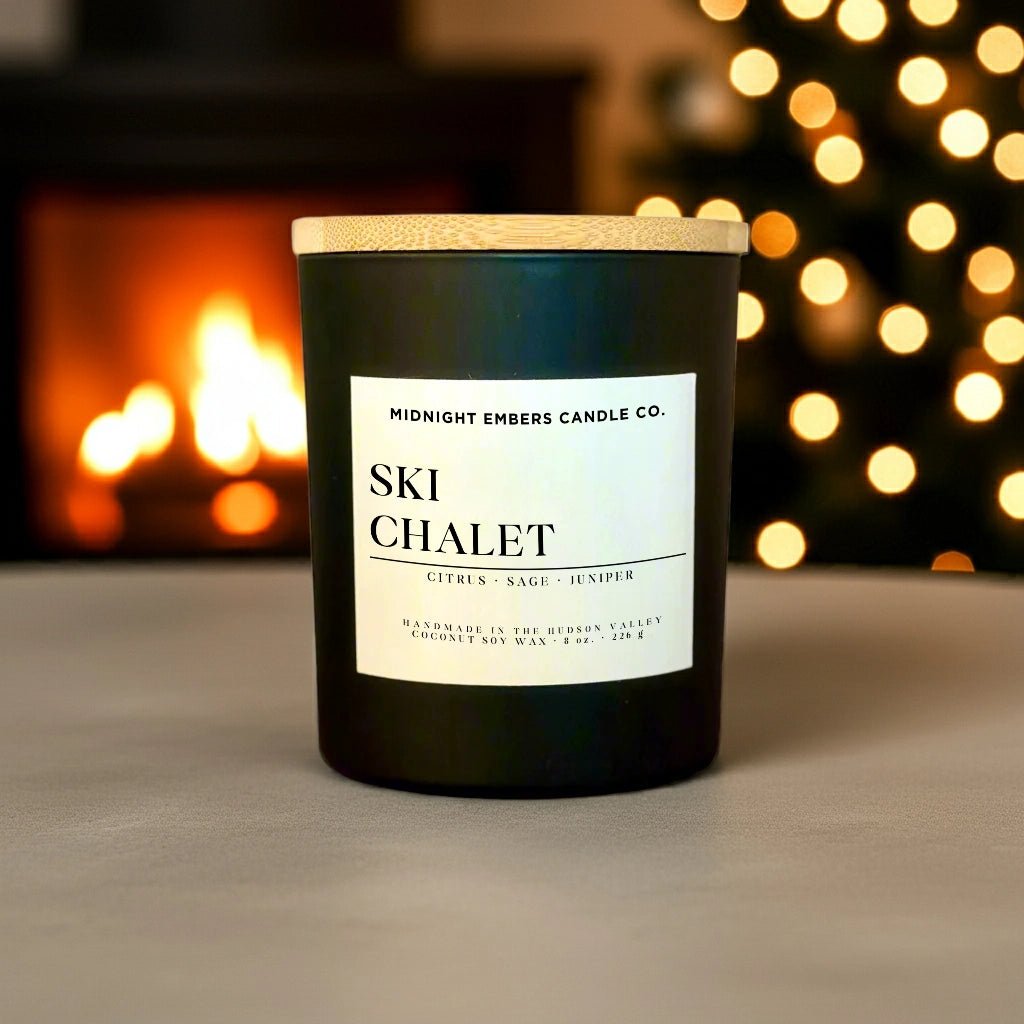 Ski Chalet Candle - Saltbox Sash