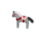 Snowflake Dala Horse Ornament - Saltbox Sash