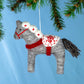 Snowflake Dala Horse Ornament - Saltbox Sash