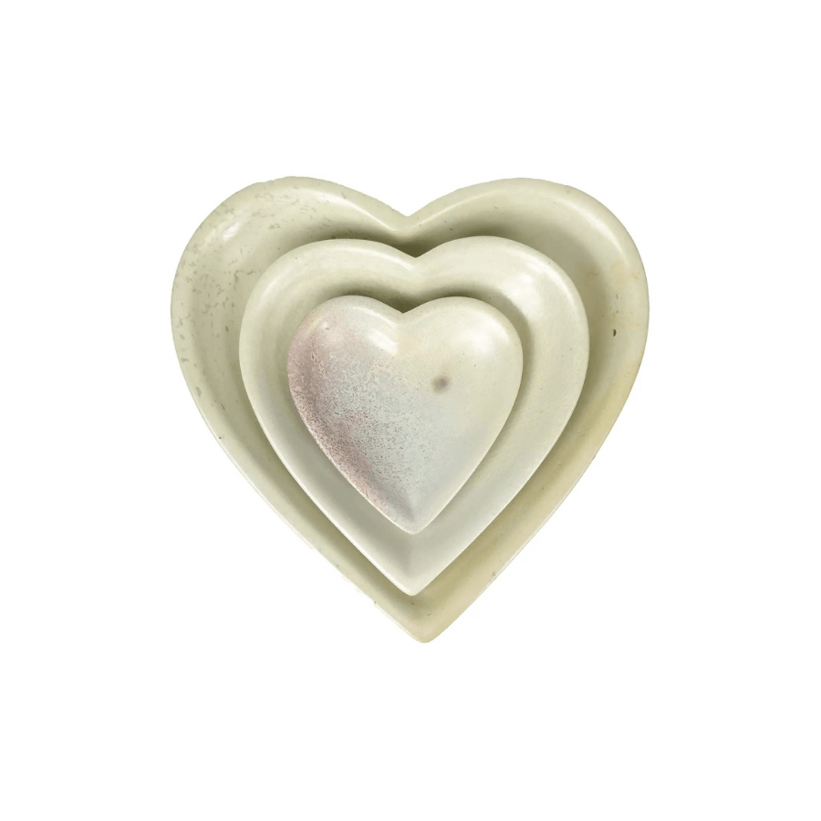 Soapstone Heart Dishes - Saltbox Sash