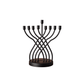 Sudaul Criss Cross Iron Menorah - Saltbox Sash