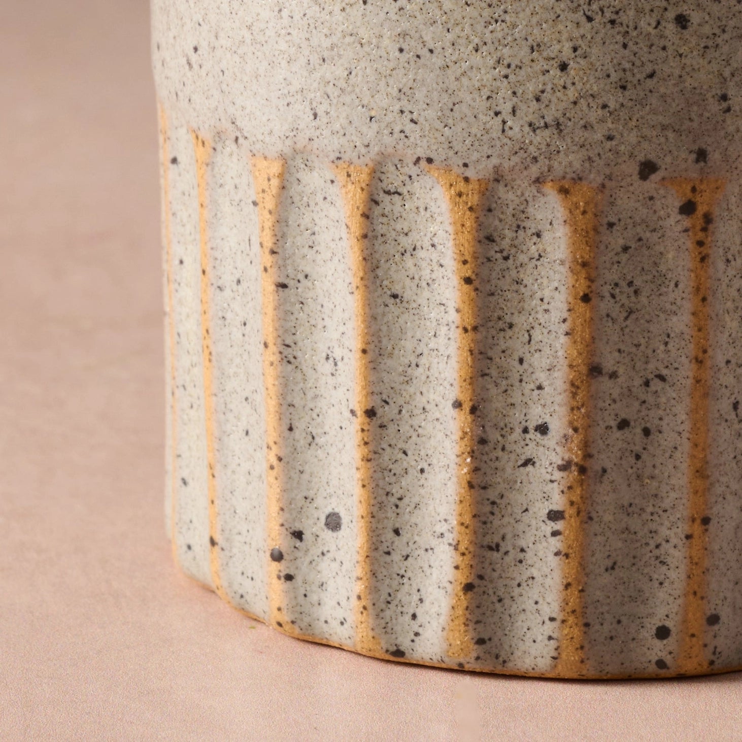 Sundara Fluted Ceramic Vase - Saltbox Sash