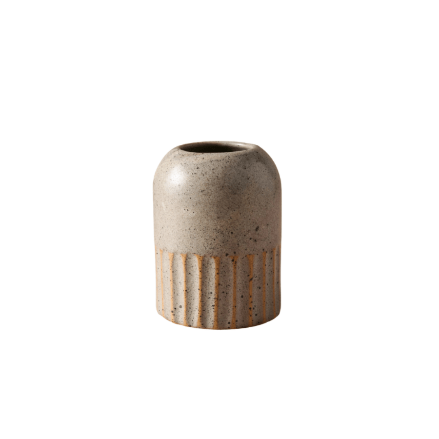 Sundara Fluted Ceramic Vase - Saltbox Sash