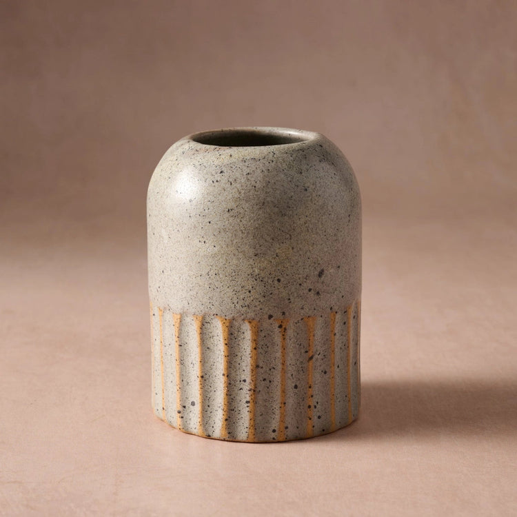 Sundara Fluted Ceramic Vase - Saltbox Sash