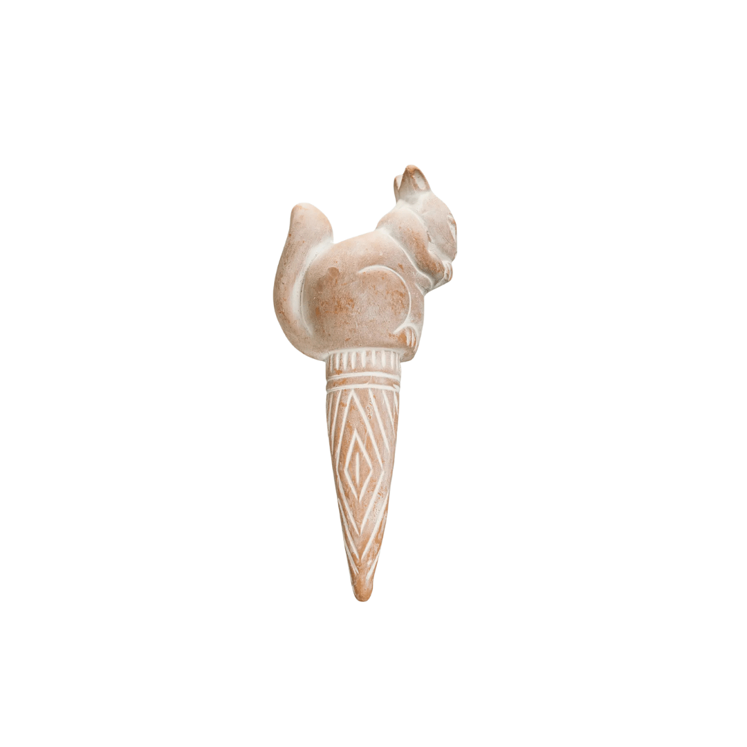 Terracotta Squirrel Plant Watering Spike - Saltbox Sash
