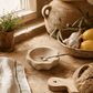 Travertine Lotus Salt Bowl Set - Saltbox Sash