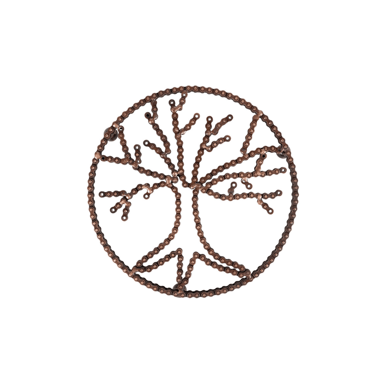 Tree of Life Bike Chain Trivet - Saltbox Sash