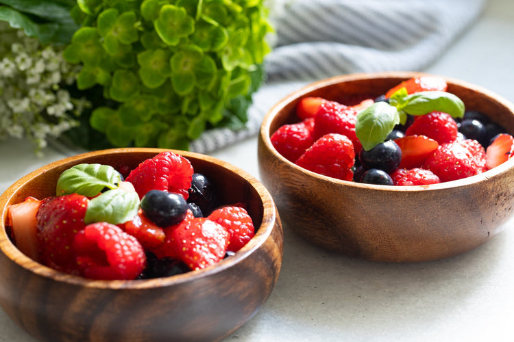 Acacia Wood Snack Bowl Set - Saltbox Sash