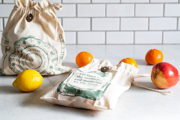 Eat Well Produce Sacks - Saltbox Sash