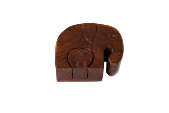 Elephant Puzzle Box - Saltbox Sash