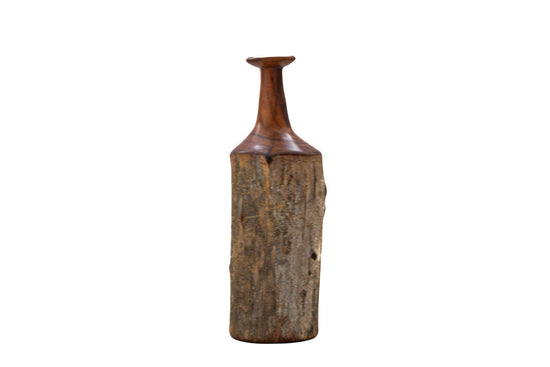 Hand-Carved Sandalwood Bottle - Medium - Saltbox Sash