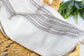 Handwoven Cotton Baby Swaddle Blanket - Stone - Saltbox Sash