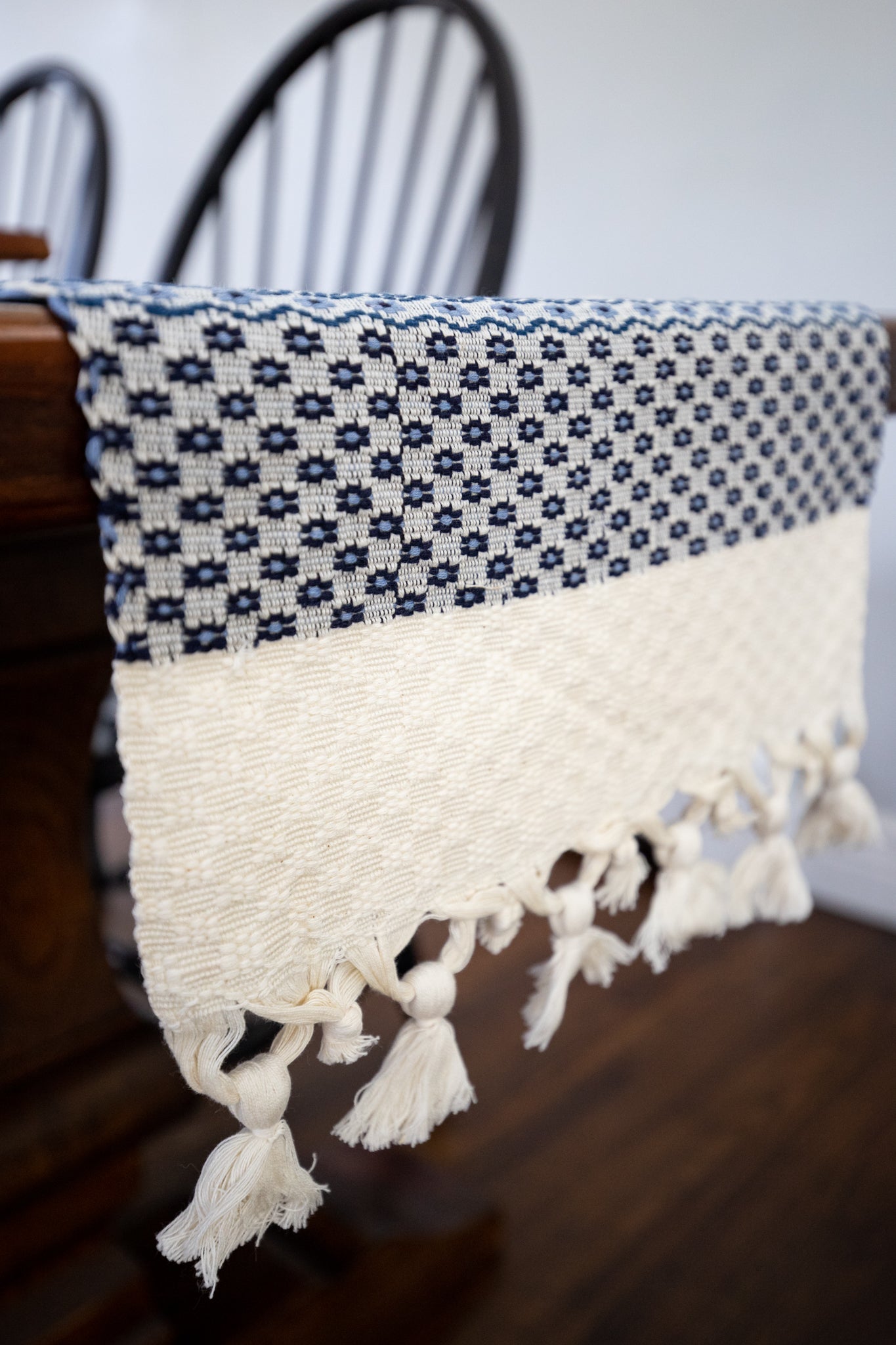 Handwoven Cotton Table Runner - Saltbox Sash