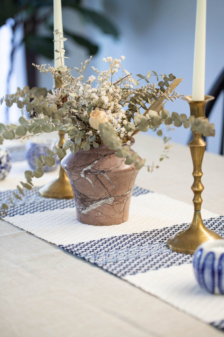 Handwoven Cotton Table Runner - Saltbox Sash