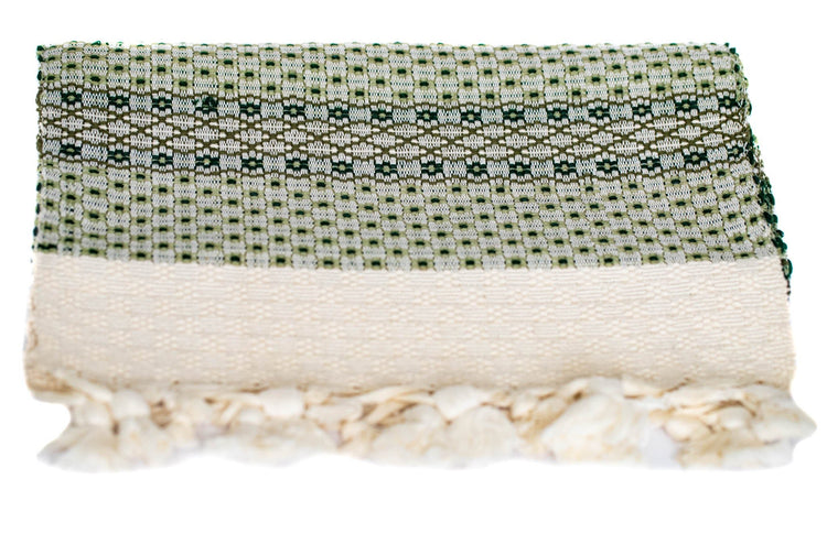 Handwoven Cotton Table Runner - Saltbox Sash