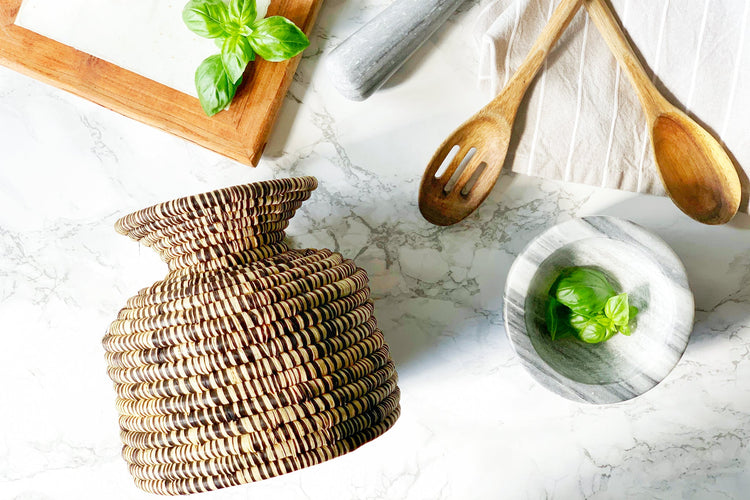 Handwoven Kitchen Utensil Holder - Saltbox Sash