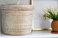 Handwoven Lidded Storage Basket - Saltbox Sash