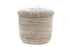 Handwoven Lidded Storage Basket - Saltbox Sash